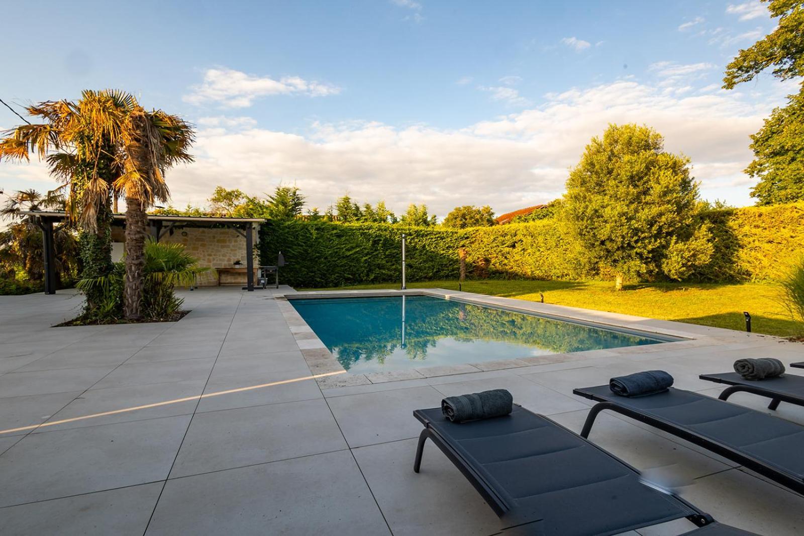 Villa Au Petit Bonheur Avec Clim - Hameau Au Calme - Piscine Chauffee - Petanque Moncrabeau 外观 照片